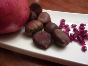 Chestnuts and pomegranates