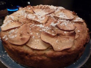 Apple torta at cooking class
