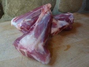 Lamb shanks from French Hill Farm - recipes from Italiaoutdoorsfoodandwine