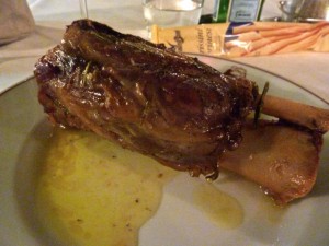 Pork shank dinner in Mantova - recipe from Italiaoutdoorsfoodandwine