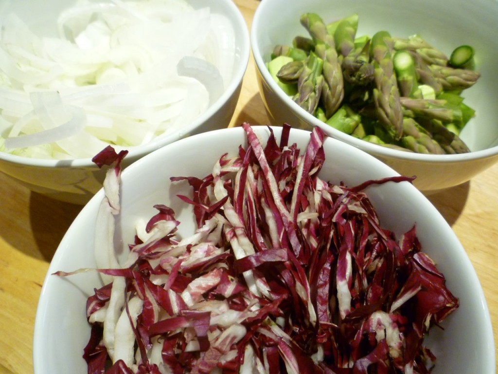 Radicchio, spring onions, asparagus - cycle holidays italy