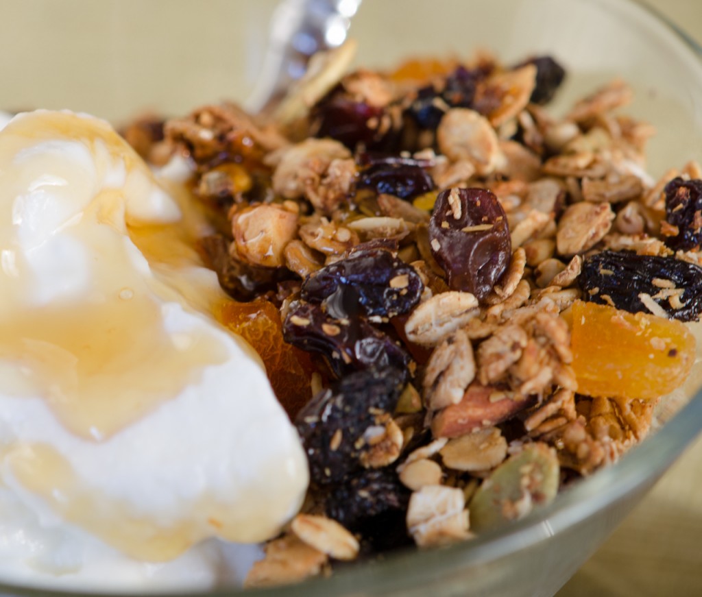 granola and yogurt cycling hoidays dolomites italiaoutdoors food and wine