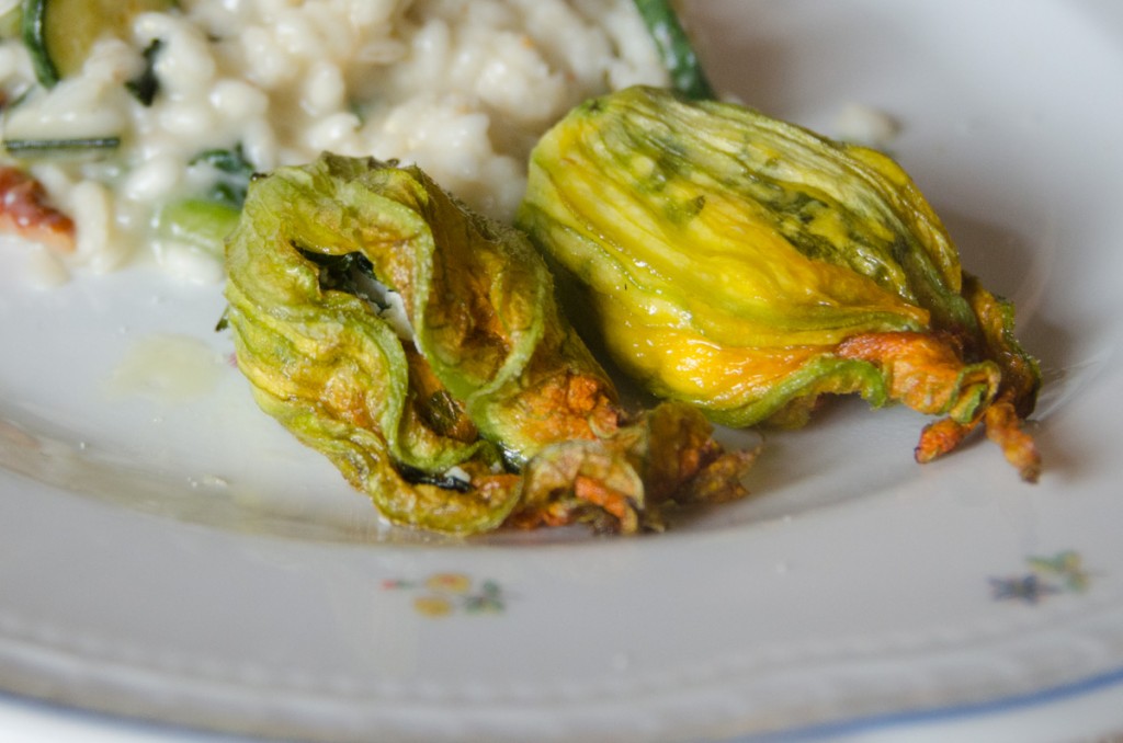 zucchini blossoms cooking and cycling tours italy