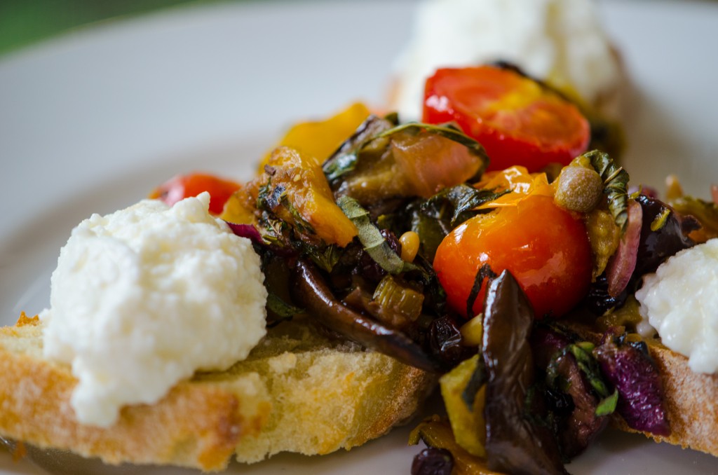 caponata crostini italy ski tours