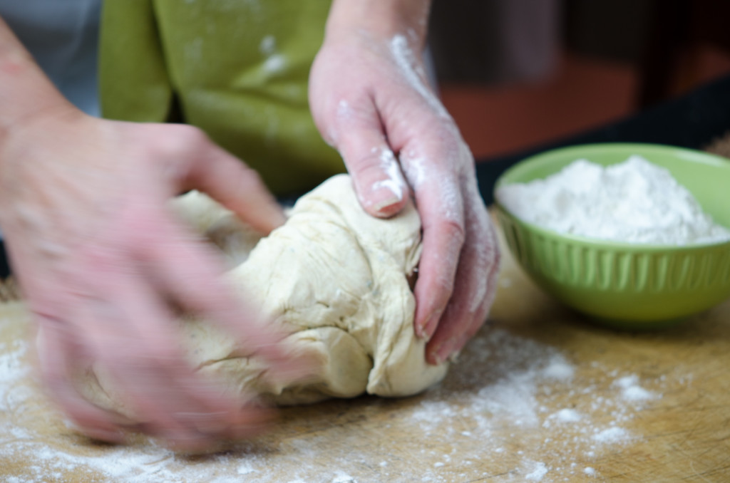 kneading foccacia active private bike tours tuscany