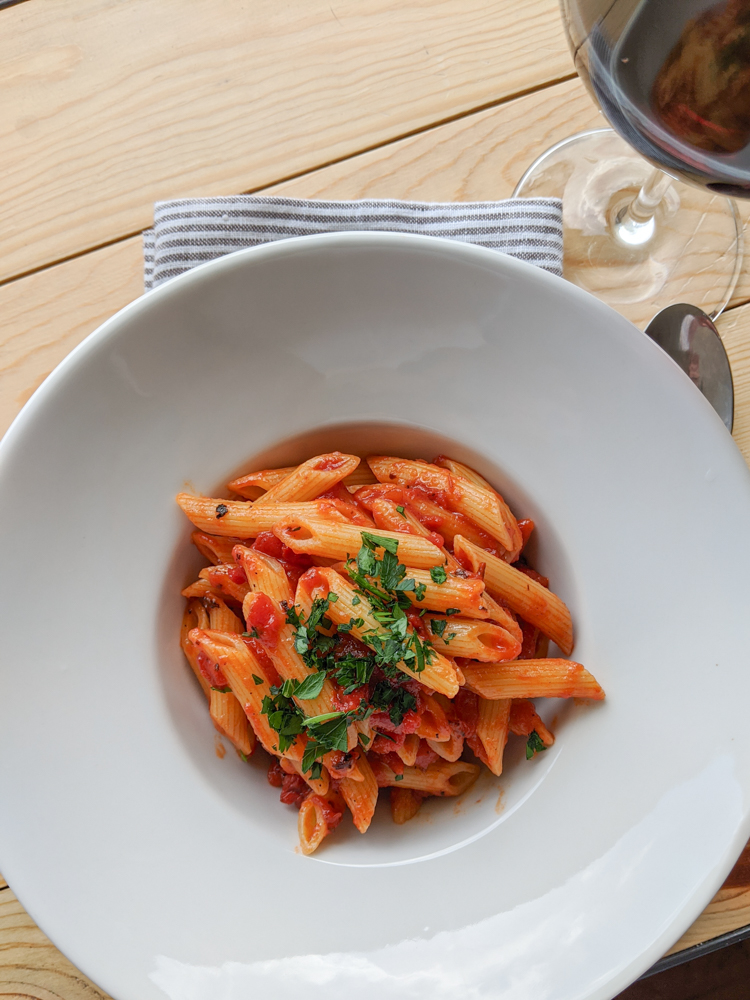 arrabbiata-pasta-wine-italiaoutdoors-private-italy-tours